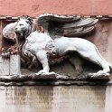 16. Okřídlený lev, symbol Benátské republiky